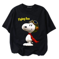 Snoopy Colorful Letter Tee Kids – Black