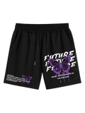 Graffiti Butterfly Graphic Shorts