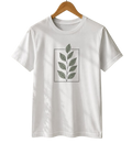 Boho Leaf Graphic Cotton Tee