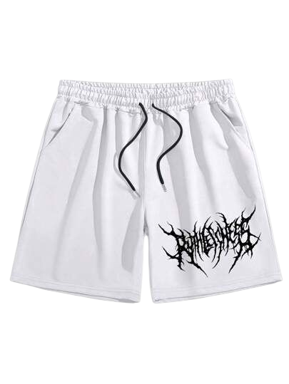 Ruthlessness Goth Style Graphic Shorts