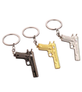 Pistol Keychain – Black, Gold, Silver, Gunmetal