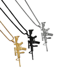 AR Rifle Pendant Necklace