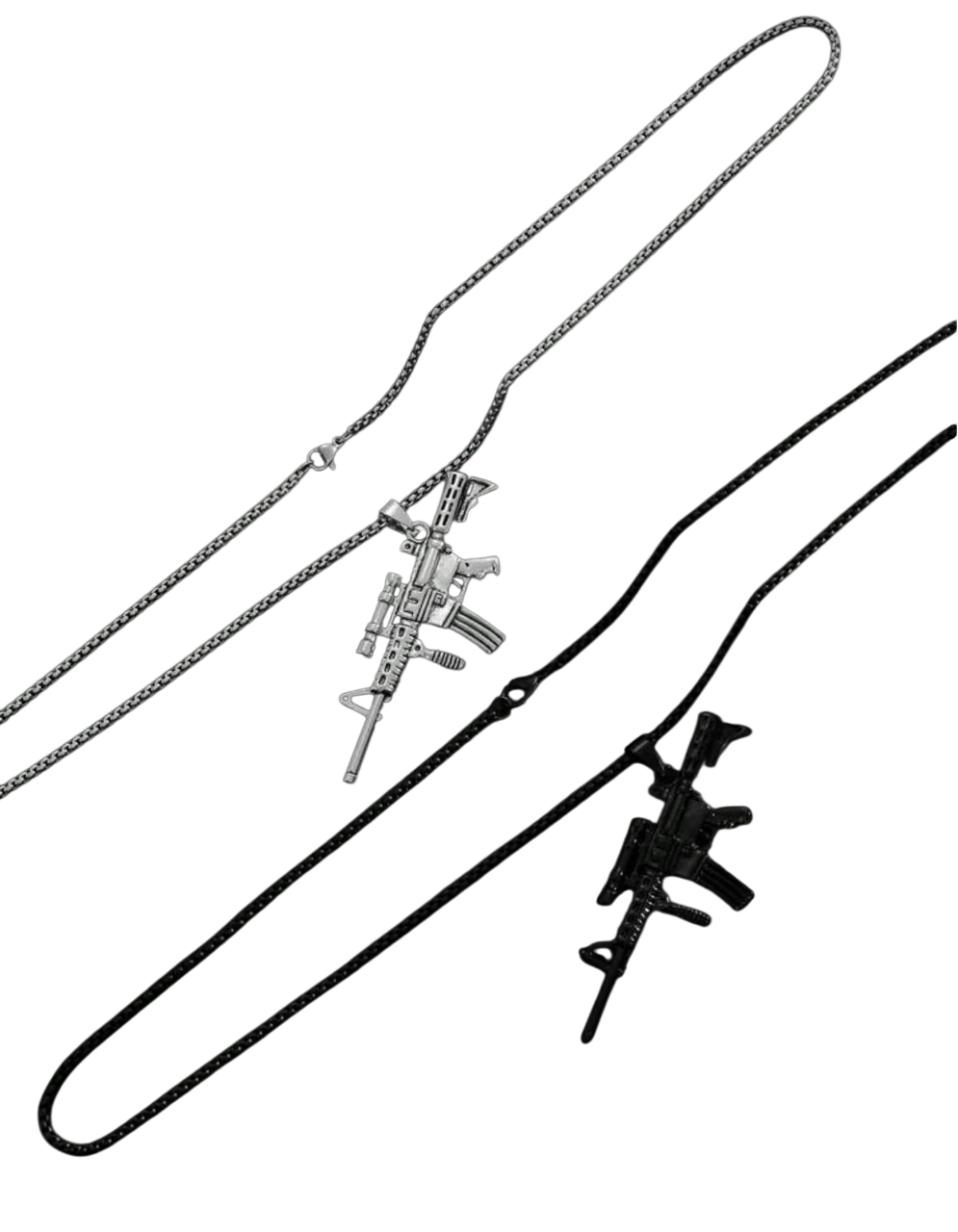 AR Rifle Pendant Necklace