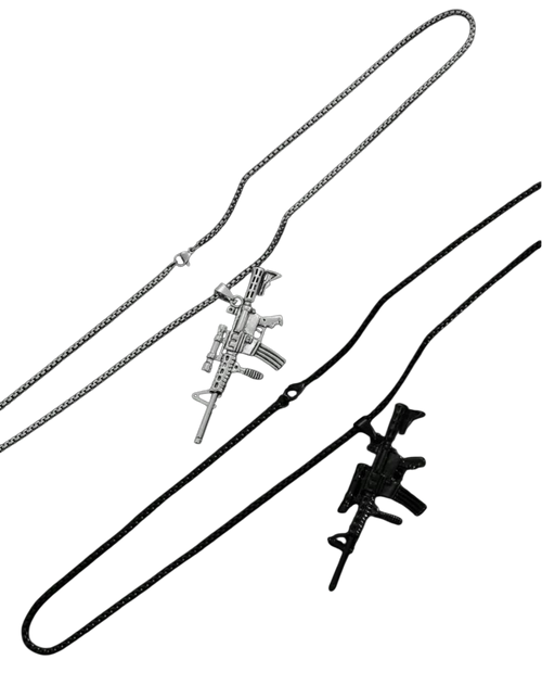 AR Rifle Pendant Necklace