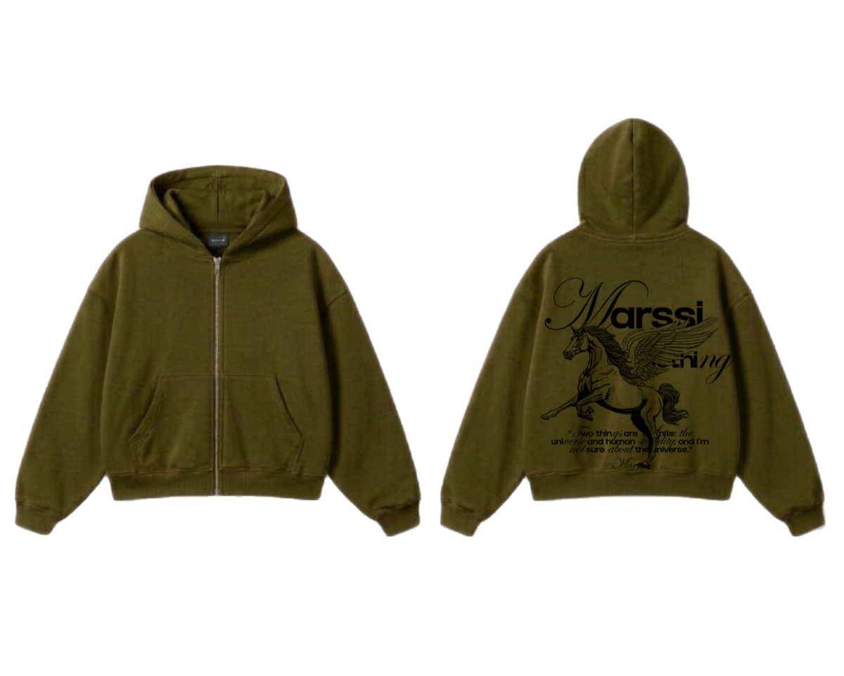 Mystic Unicorn Zip-Up Hoodie