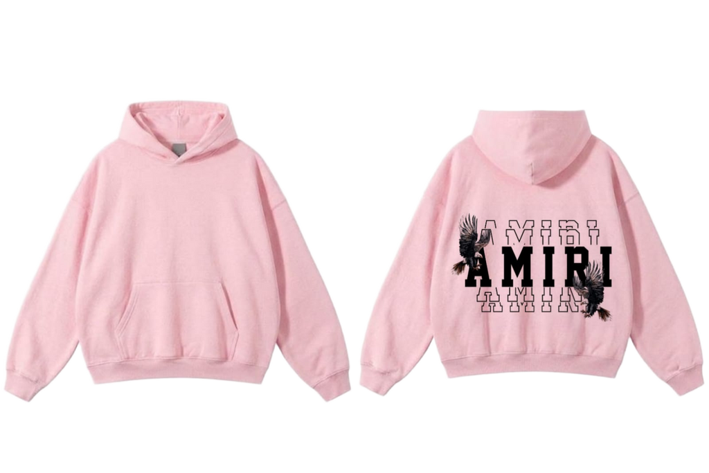 Amiri Eagle Graphic Hoodie - Pink