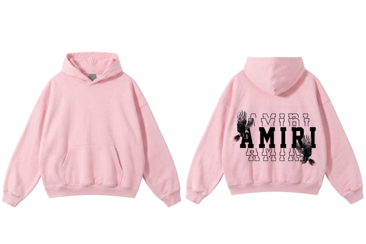 Amiri Eagle Graphic Hoodie - Pink