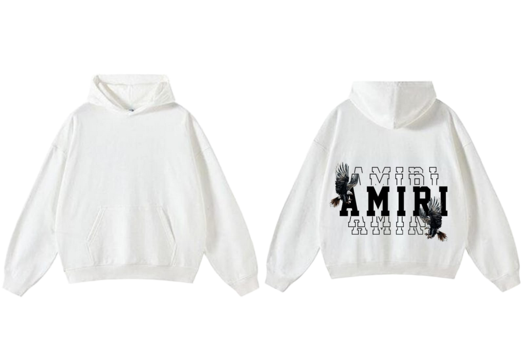 Amiri Eagle Graphic Hoodie - White