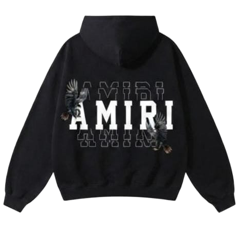 Amiri Eagle Graphic Hoodie - Black