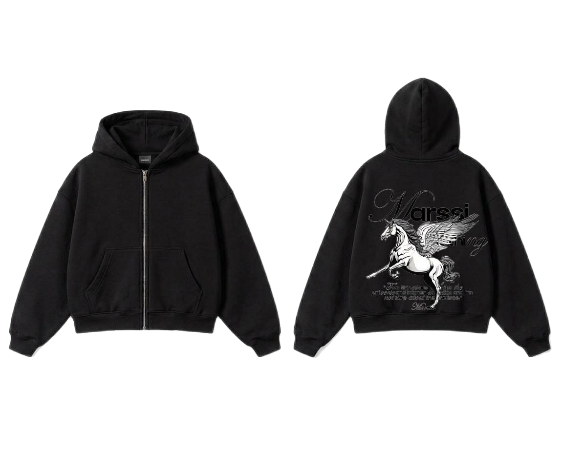 Mystic Unicorn Zip-Up Hoodie
