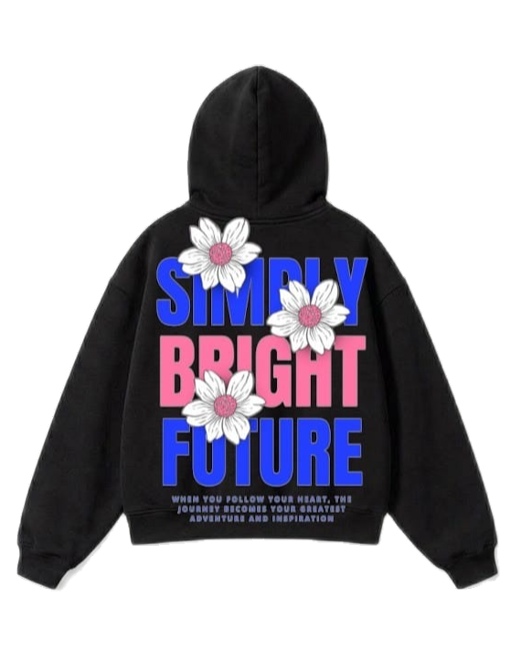 Simple Bright Future Zip-Up Hoodie