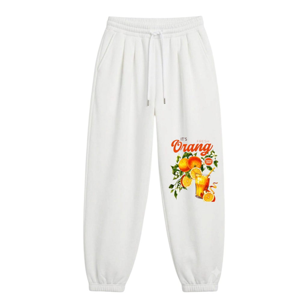 FRESH ORANGE Premium Fleece Sweatpants