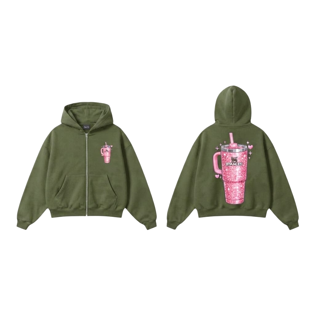 Stanley Cup Graphic Zip-Up - Army Green