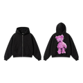 Pink Teddy Zip-Up Hoodie