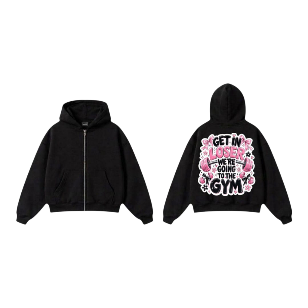 Get In Loser Gym Zip-Up
