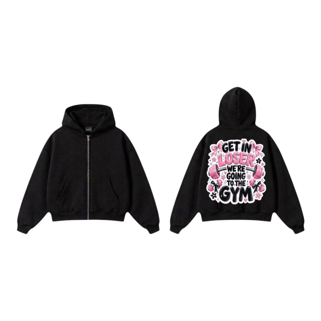 Get In Loser Gym Zip-Up
