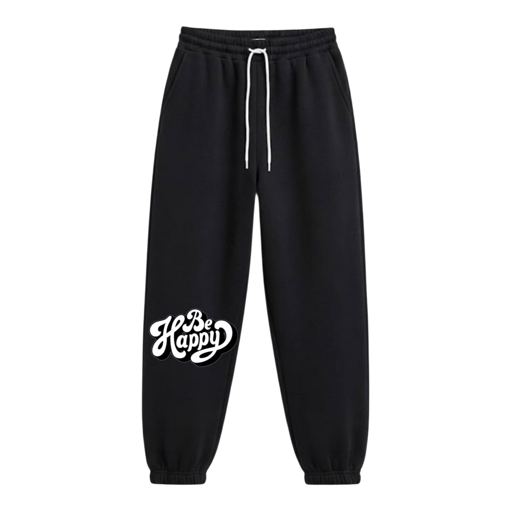 BE HAPPY Premium Fleece Sweatpants