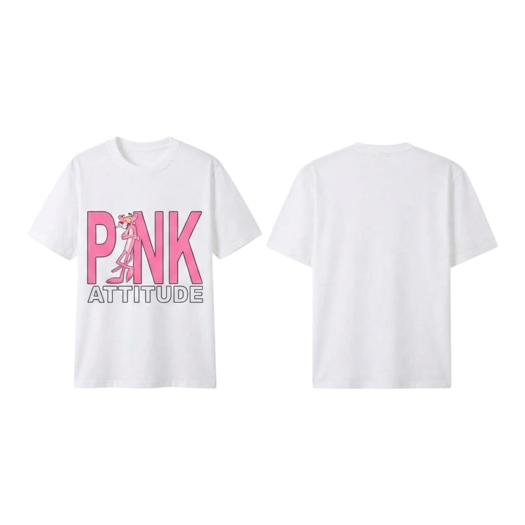 PINK ATTITUDE Oversized Tee