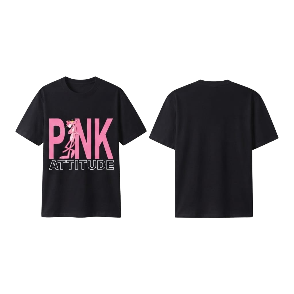 PINK ATTITUDE Oversized Tee