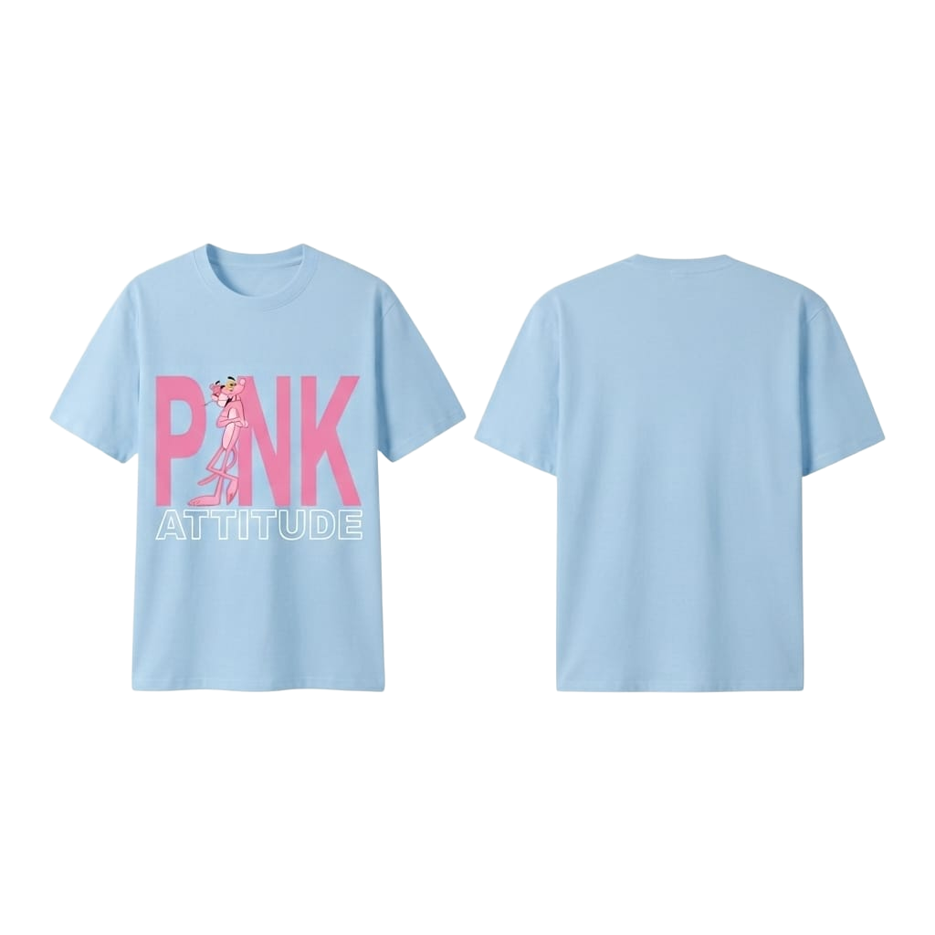 PINK ATTITUDE Oversized Tee
