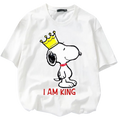Snoopy & Woodstock Logo Tee Kids – White