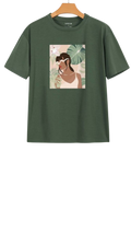 Boho Girl Graphic Cotton Tee