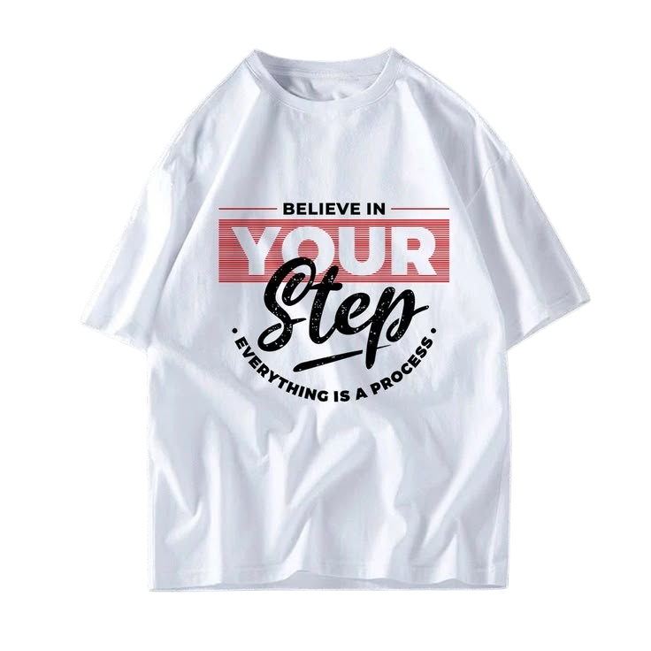 Believe in Your Step Graphic Cotton Tee