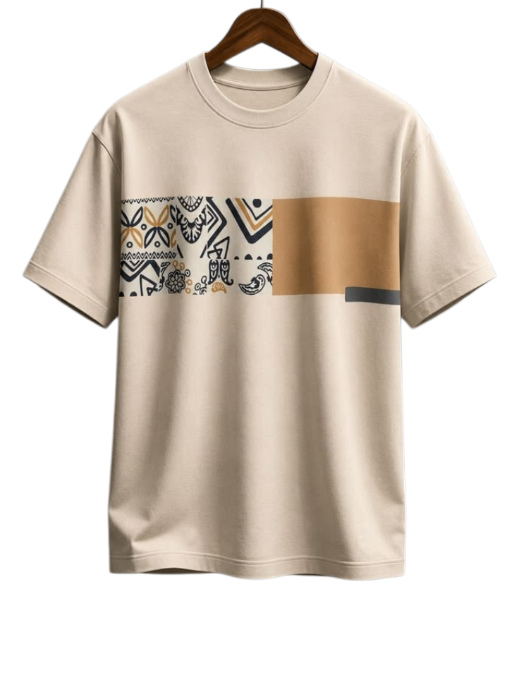 Tribal Graphic Cotton Tee